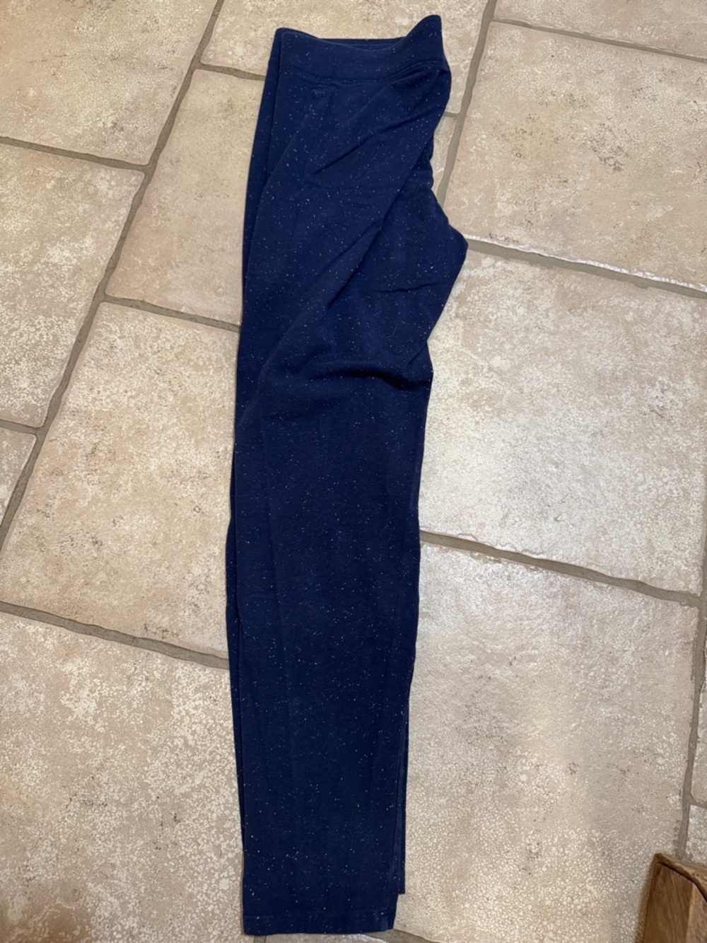 PINK Victoria's Secret womans Navy Speckle Leggings - Picture 3 of 3